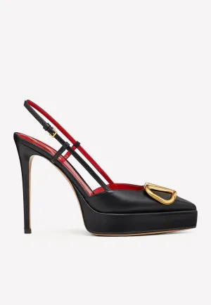 120 Leather Slingback Pumps
