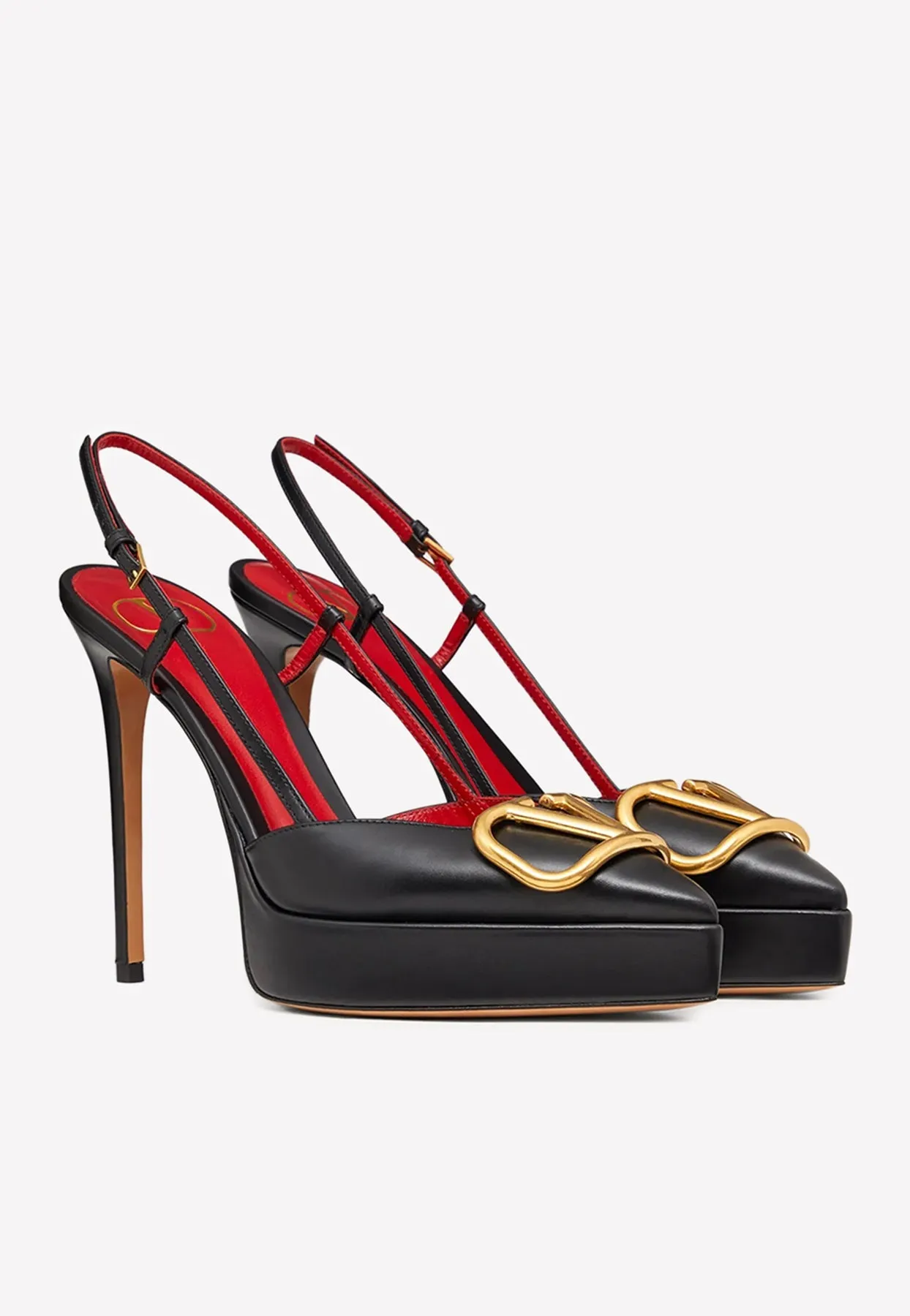 120 Leather Slingback Pumps