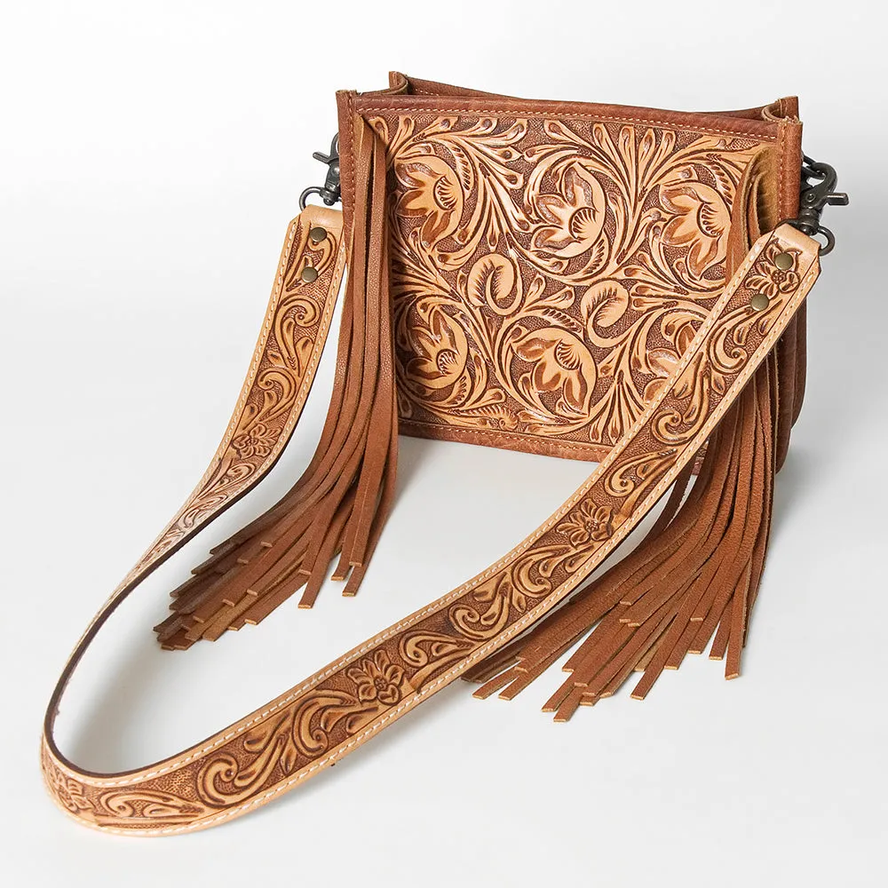 American Darling Messenger Hand Tooled Genuine Leather Women Bag Western Handbag Purse