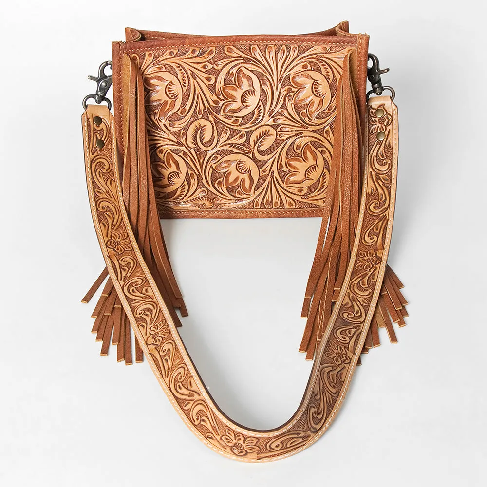 American Darling Messenger Hand Tooled Genuine Leather Women Bag Western Handbag Purse