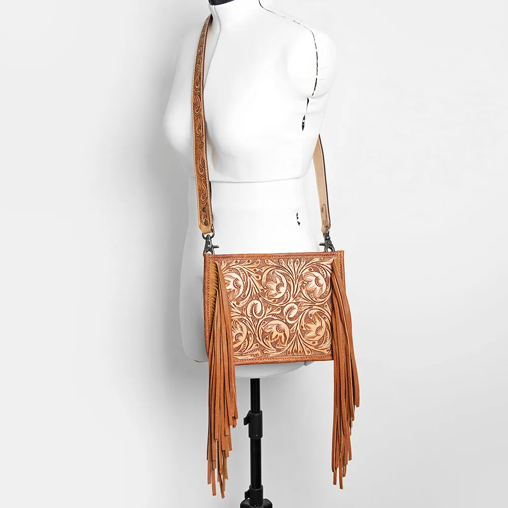 American Darling Messenger Hand Tooled Genuine Leather Women Bag Western Handbag Purse