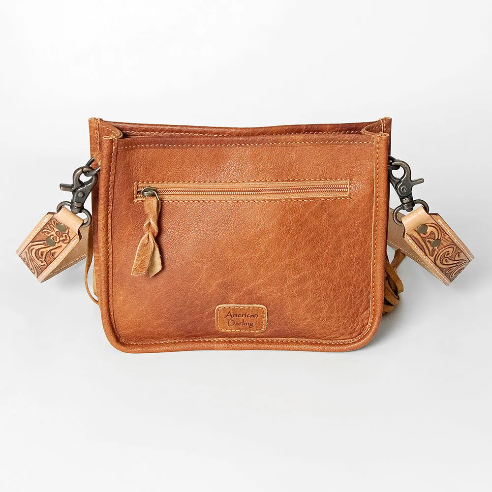 American Darling Messenger Hand Tooled Genuine Leather Women Bag Western Handbag Purse