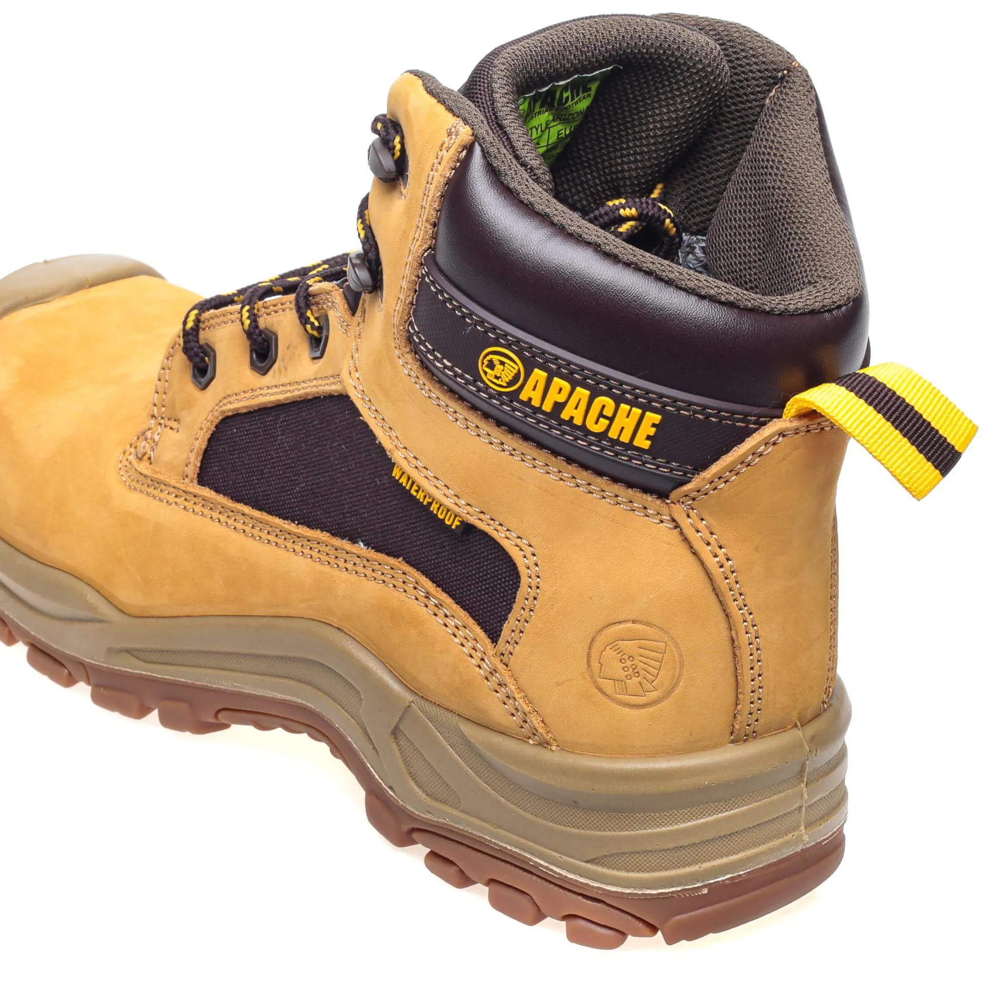 Apache Arizona Honey Nubuck Metal-Free Waterproof Safety Boots