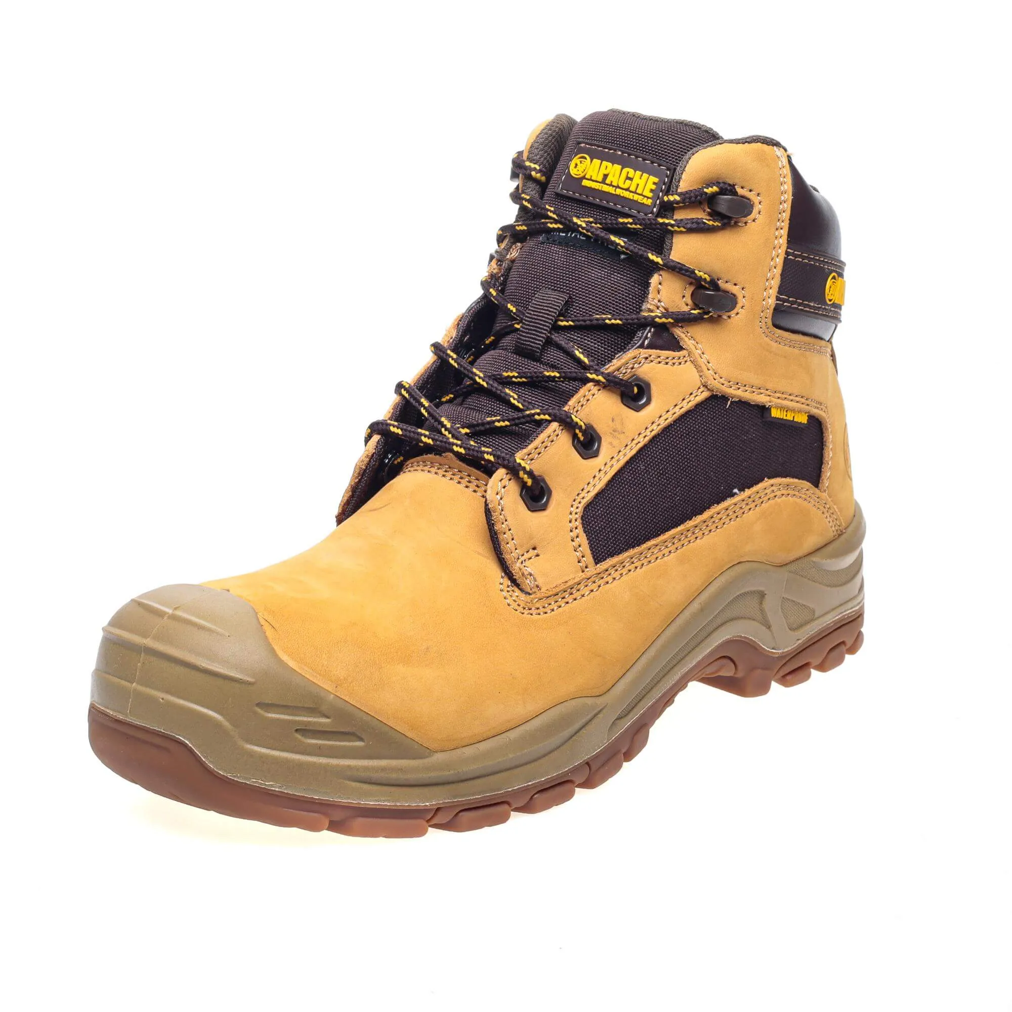 Apache Arizona Honey Nubuck Metal-Free Waterproof Safety Boots