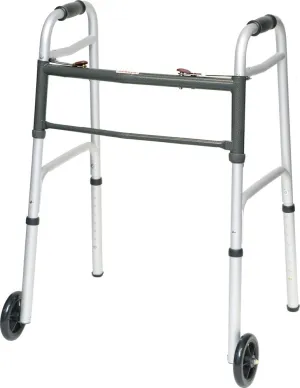 Bariatric 2-Button Walker with Wheels