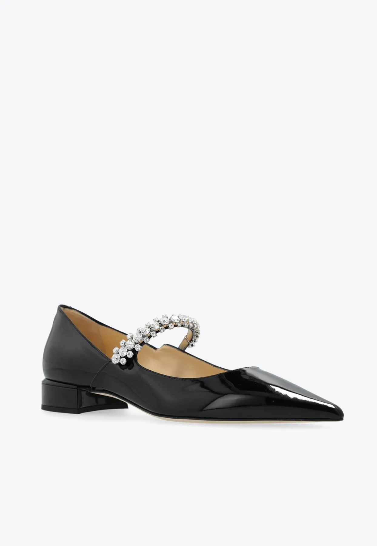 Bing Crystal-Strap Ballerina Flats