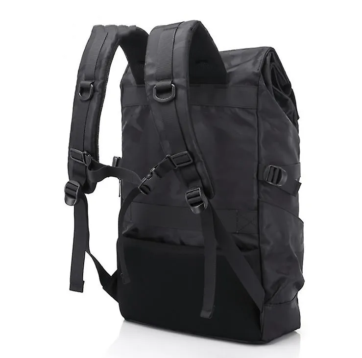 black Men Travel Laptop Backpack Water Resistant Anti-theft Rucksack AZ14943