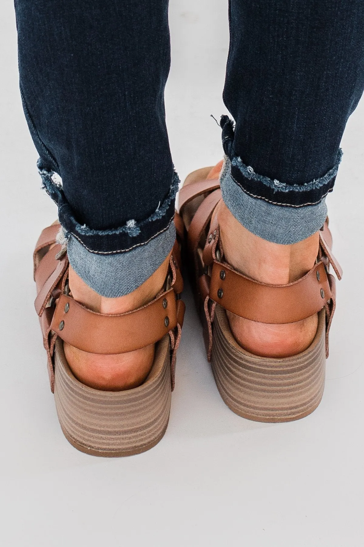 Blowfish Makara Platform Sandals- Arabian Sand