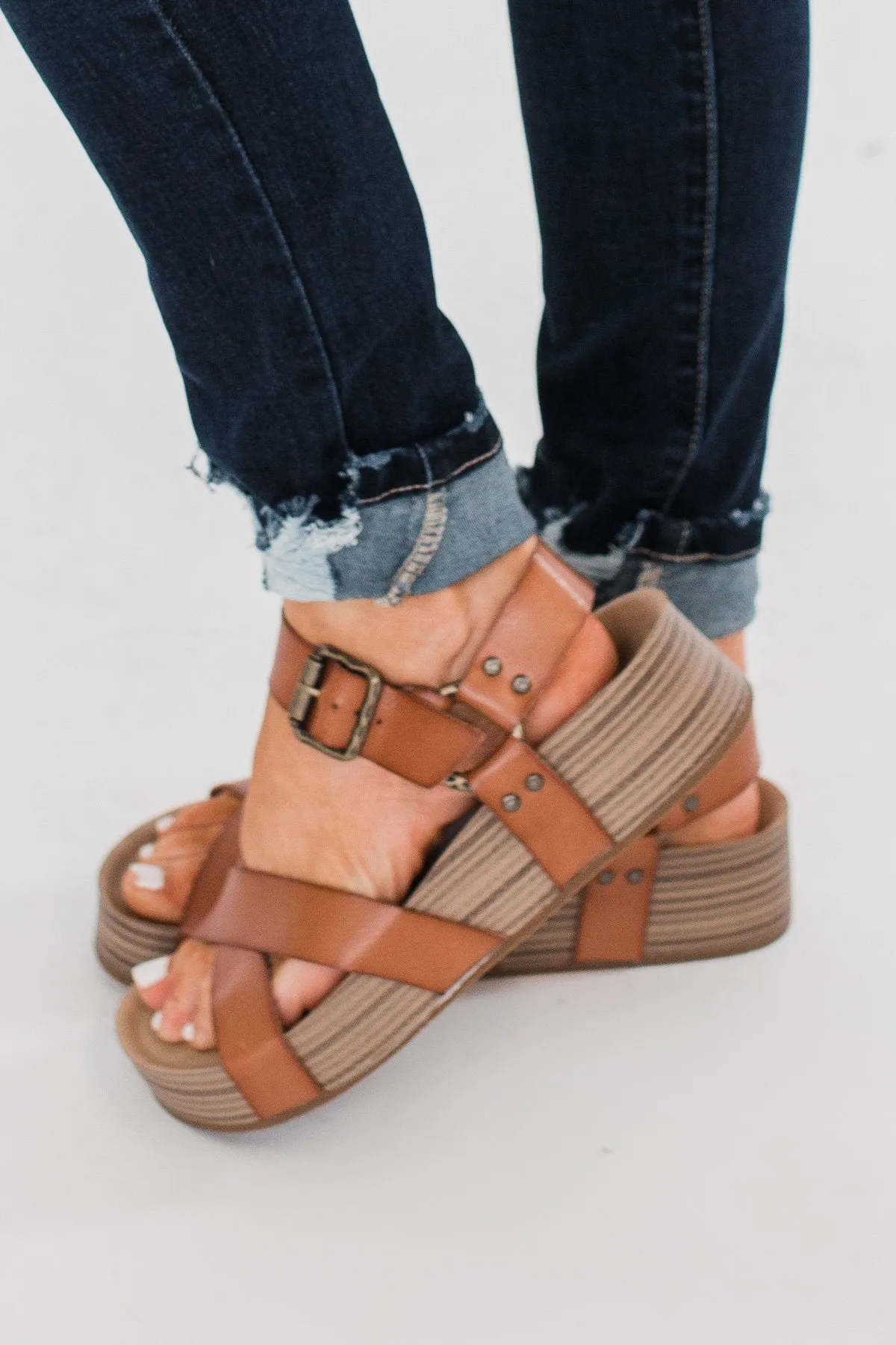 Blowfish Makara Platform Sandals- Arabian Sand