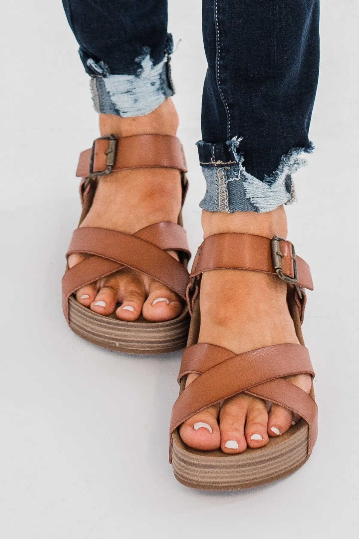 Blowfish Makara Platform Sandals- Arabian Sand
