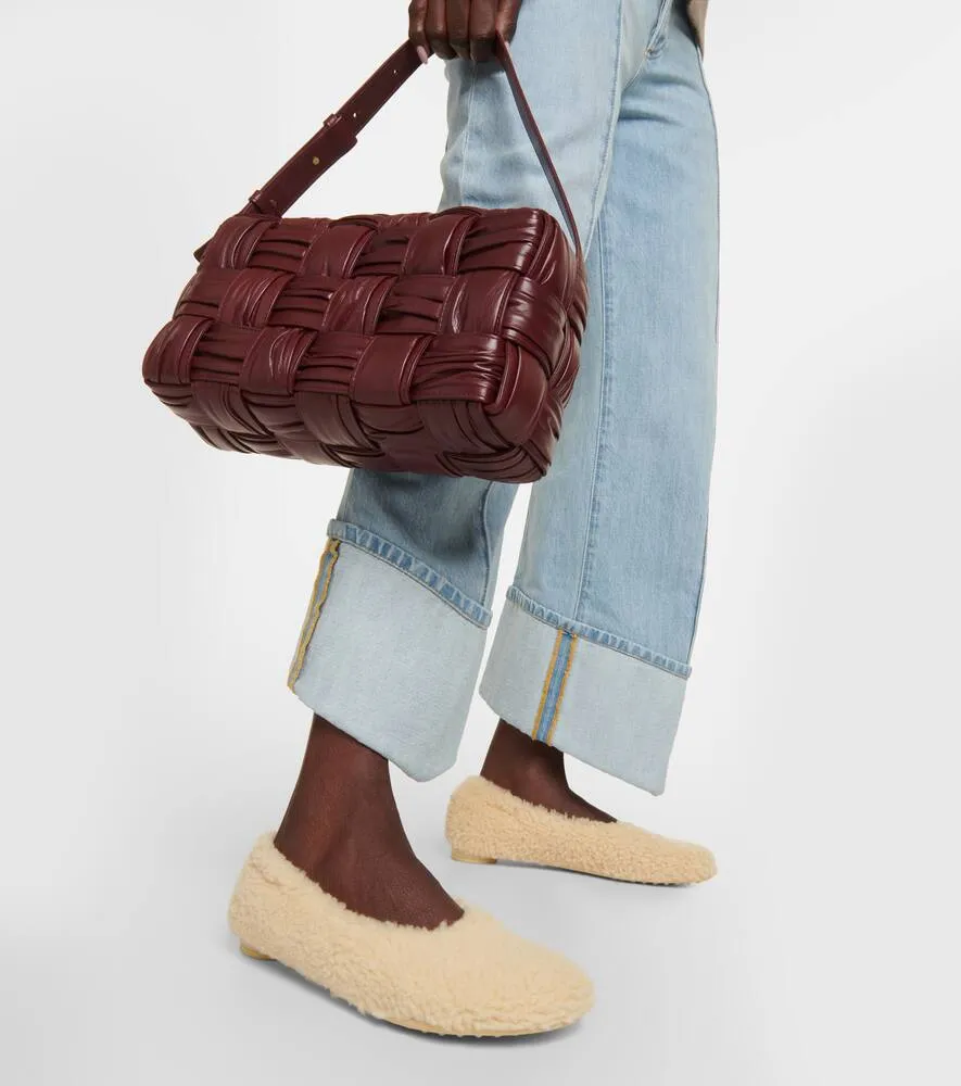 Bottega Veneta Shearling ballet flats