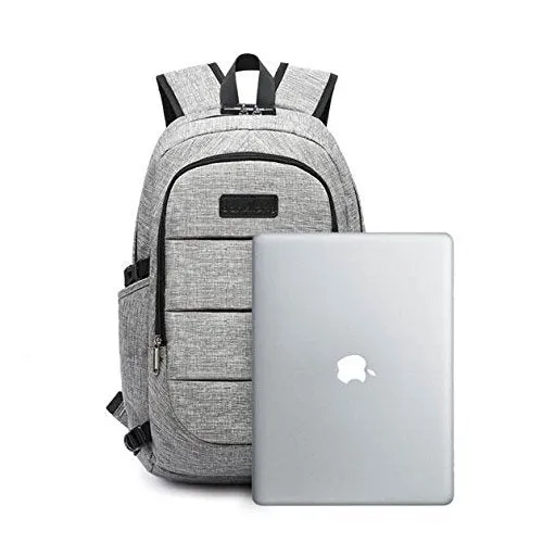 C-Space Business Waterproof Resistant Polyester Laptop Backpack With Usb Charging Port And Lock
