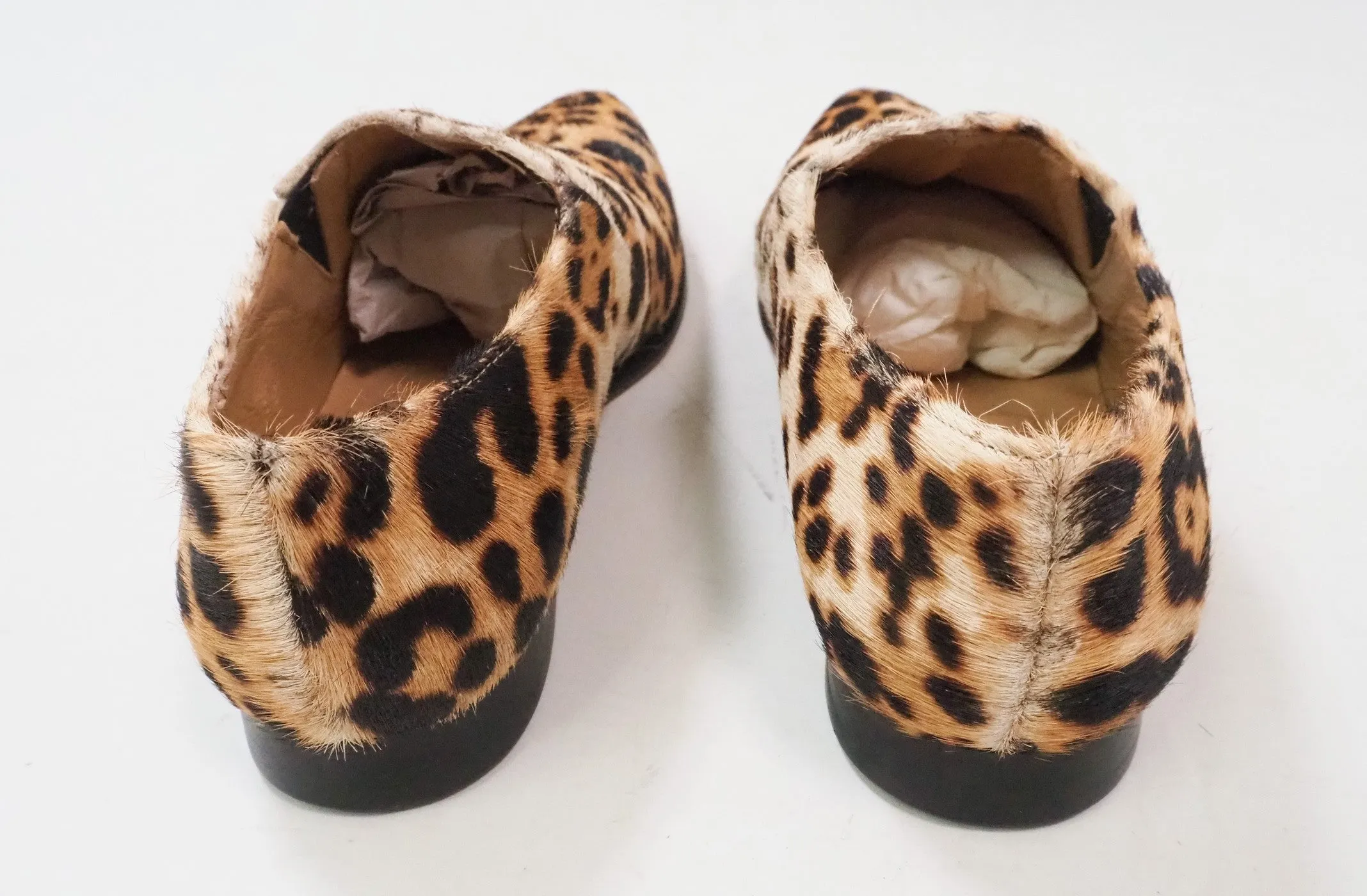 Calfskin Hair Leather Slip-On-Shoes