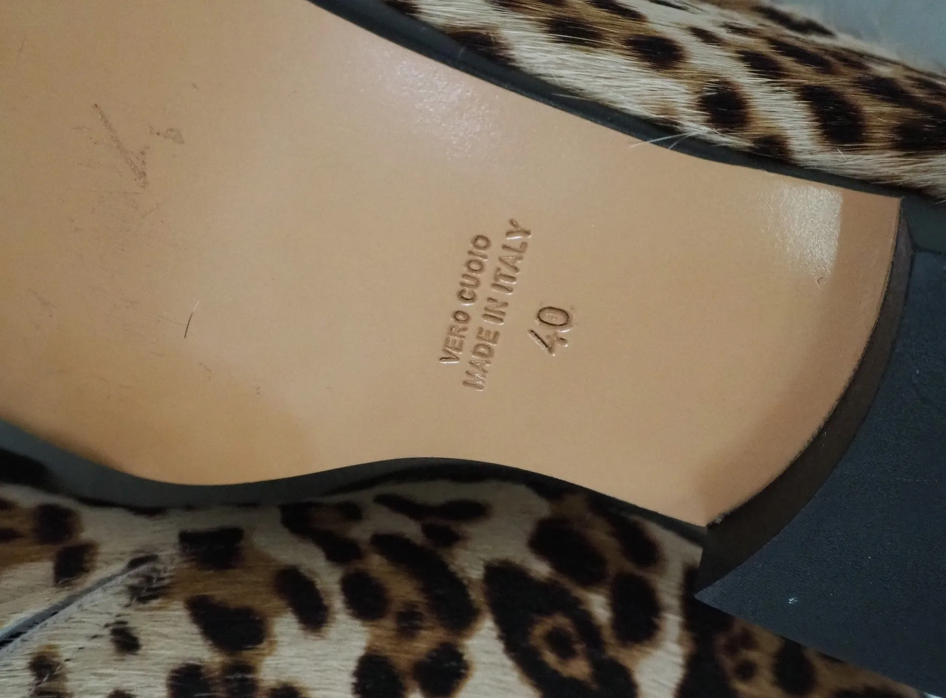 Calfskin Hair Leather Slip-On-Shoes