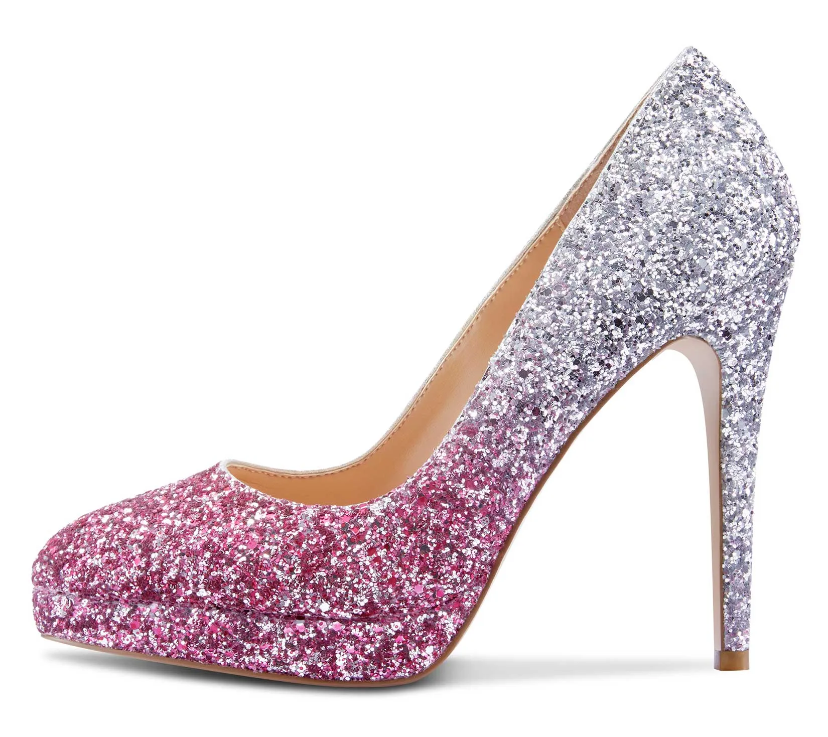 CASTAMERE Womens High Heels Platform Pumps Slip-on Stilettos 12CM Heel Office Dress Fashion Shoes