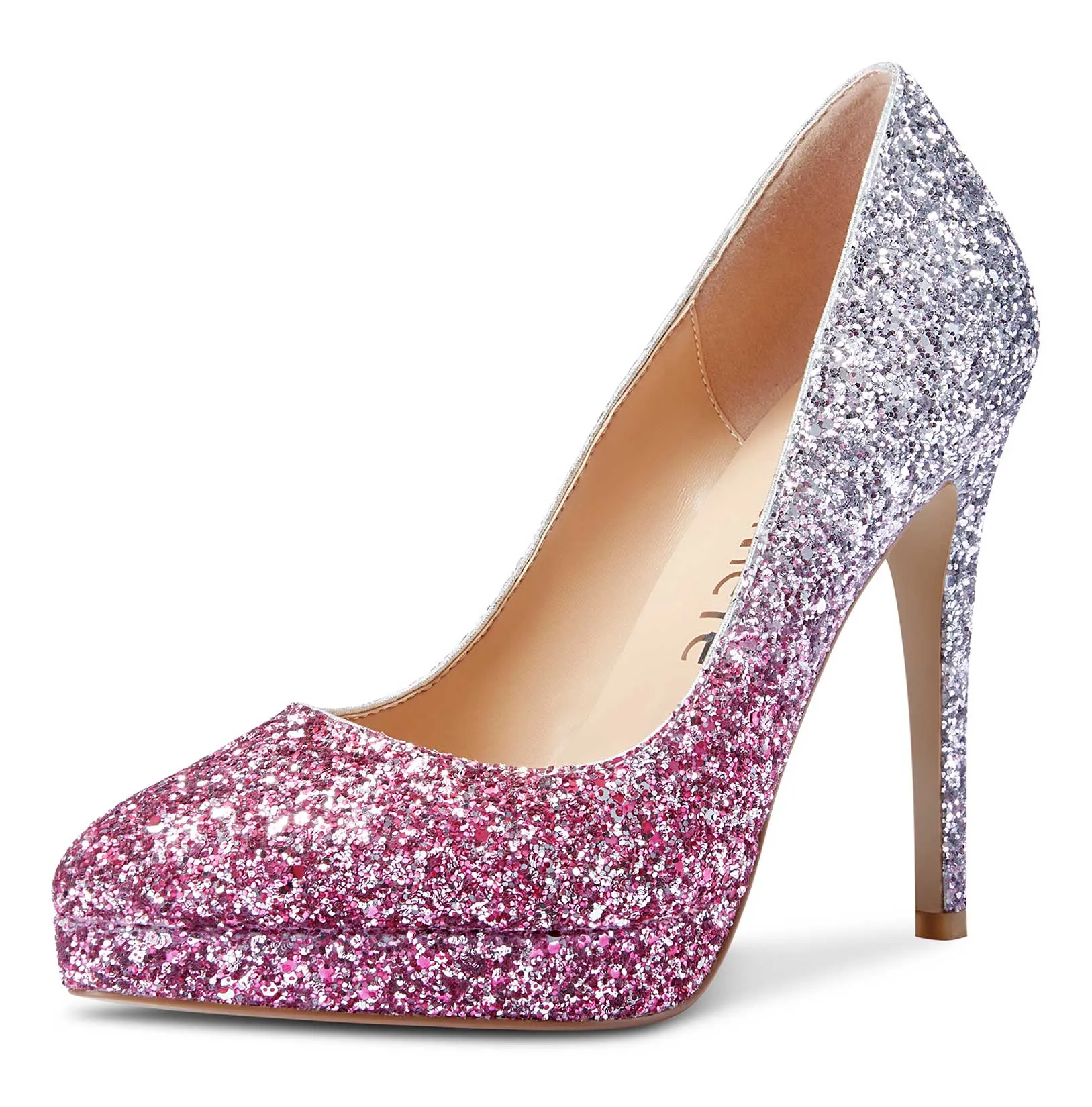 CASTAMERE Womens High Heels Platform Pumps Slip-on Stilettos 12CM Heel Office Dress Fashion Shoes