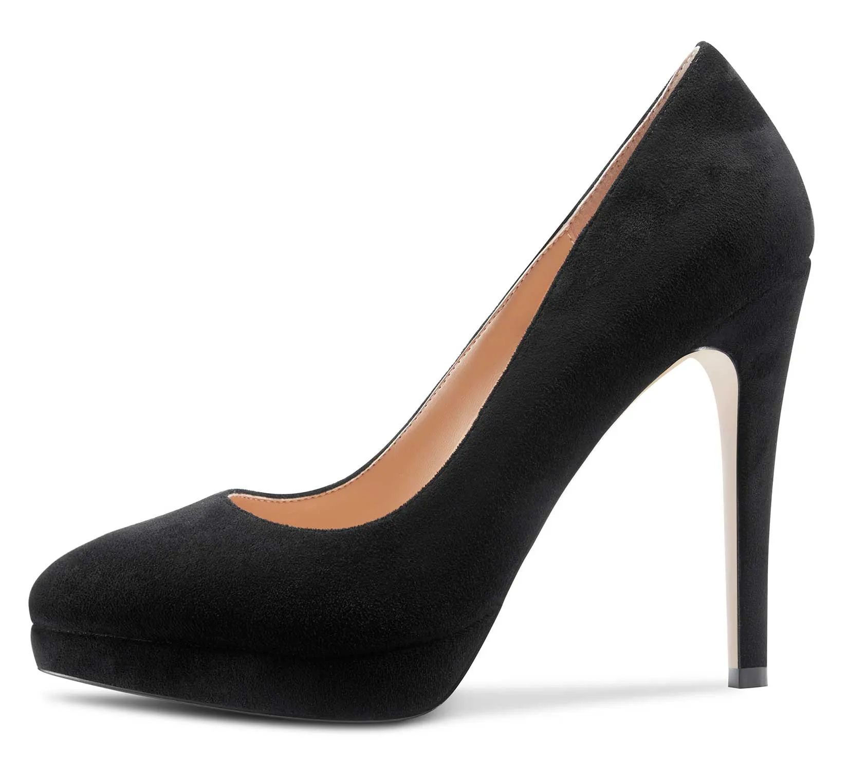 CASTAMERE Womens High Heels Platform Pumps Slip-on Stilettos 12CM Heel Office Dress Patent Shoes