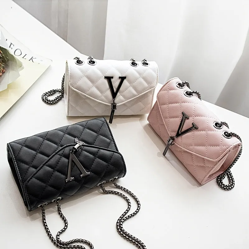 Casual Tassel Flip Quilted Black Color Bag