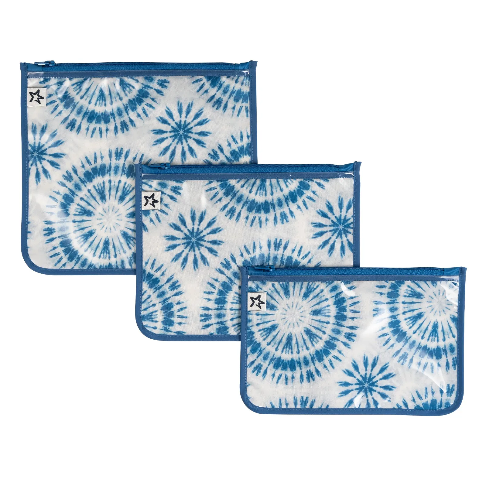Clear Travel Bags - 3 Pack Sets