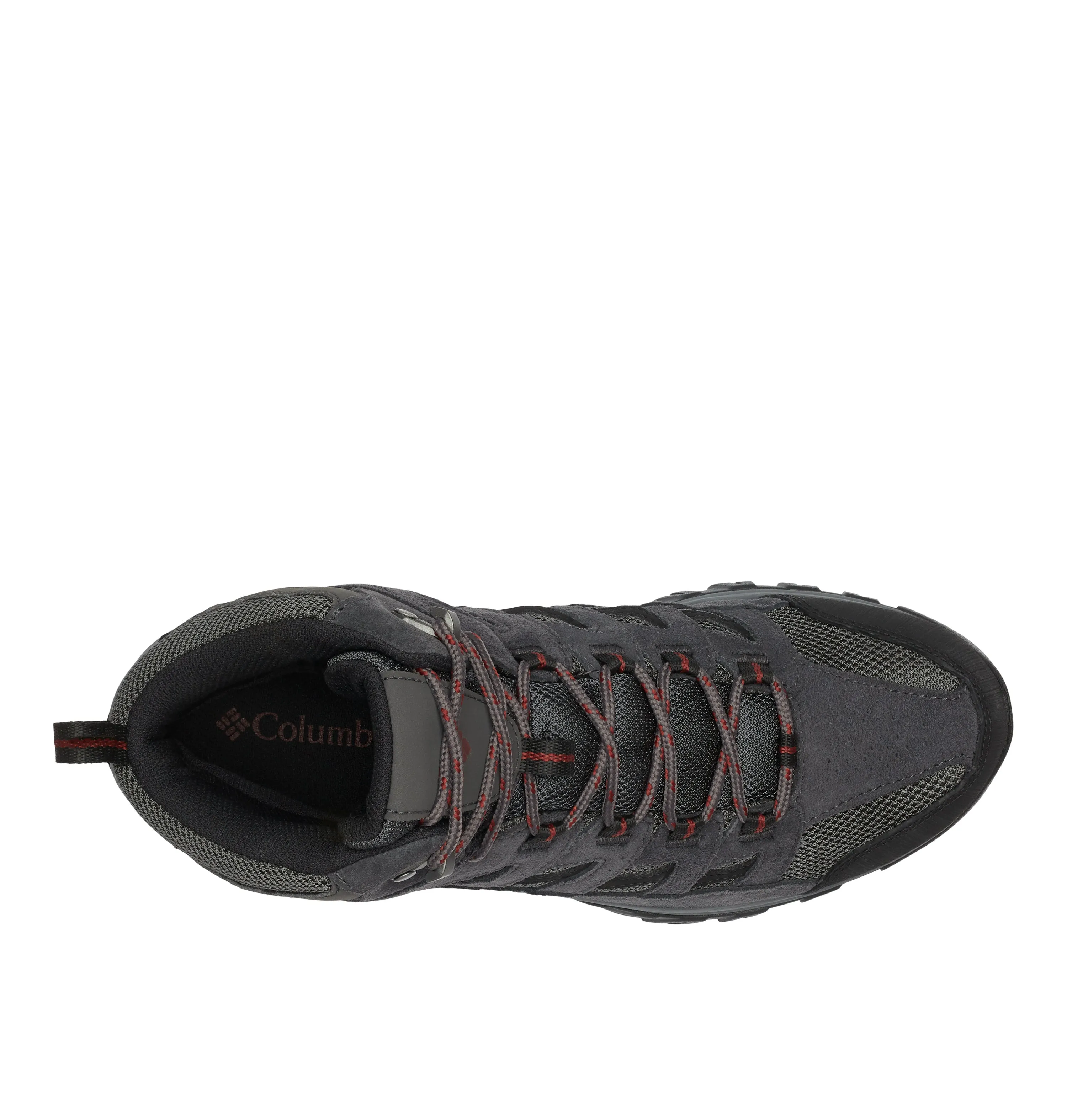 Columbia Men's Crestwood Waterproof Mid Trail Boots (Dark Grey/Deep Rust)