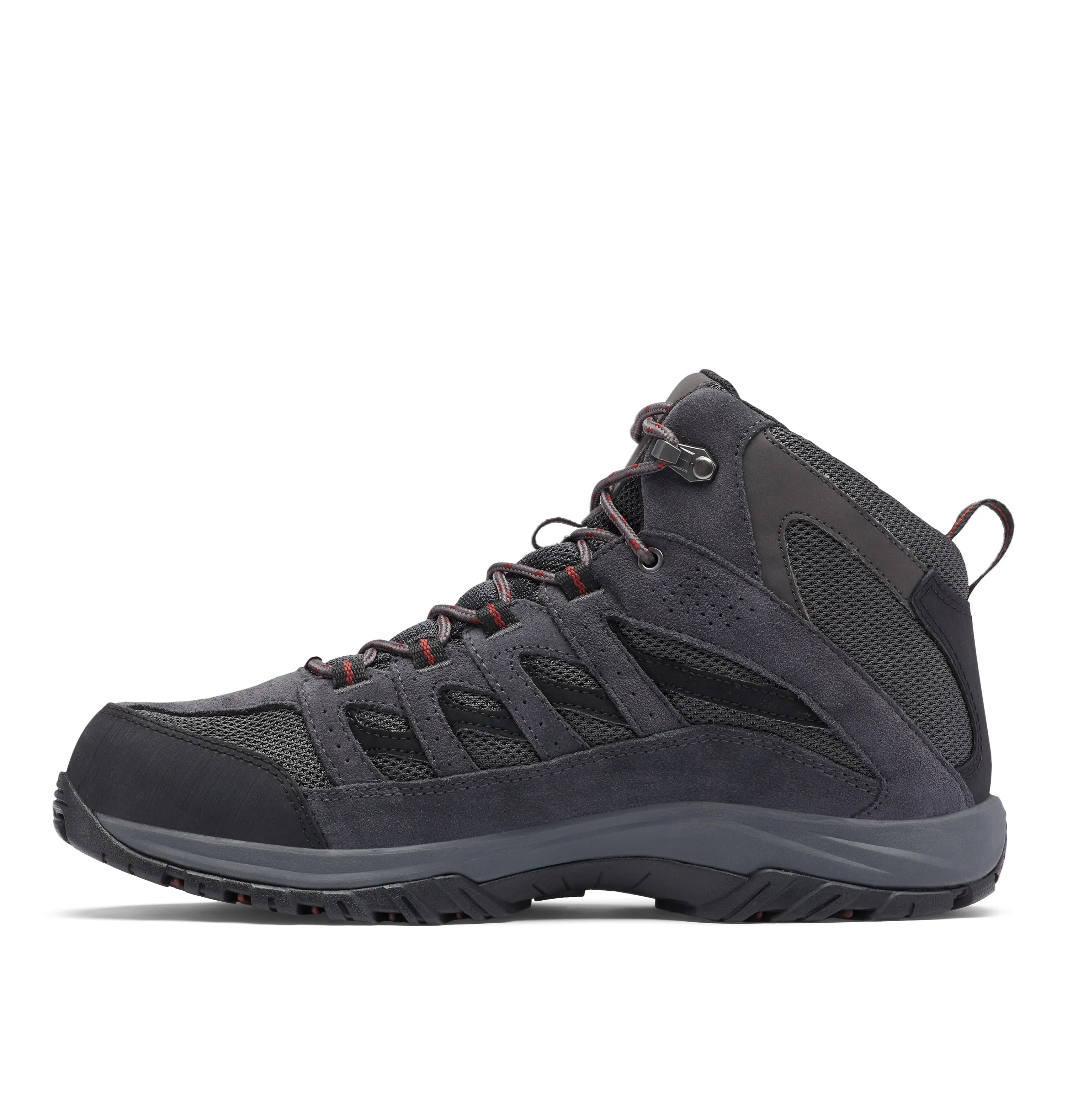 Columbia Men's Crestwood Waterproof Mid Trail Boots (Dark Grey/Deep Rust)