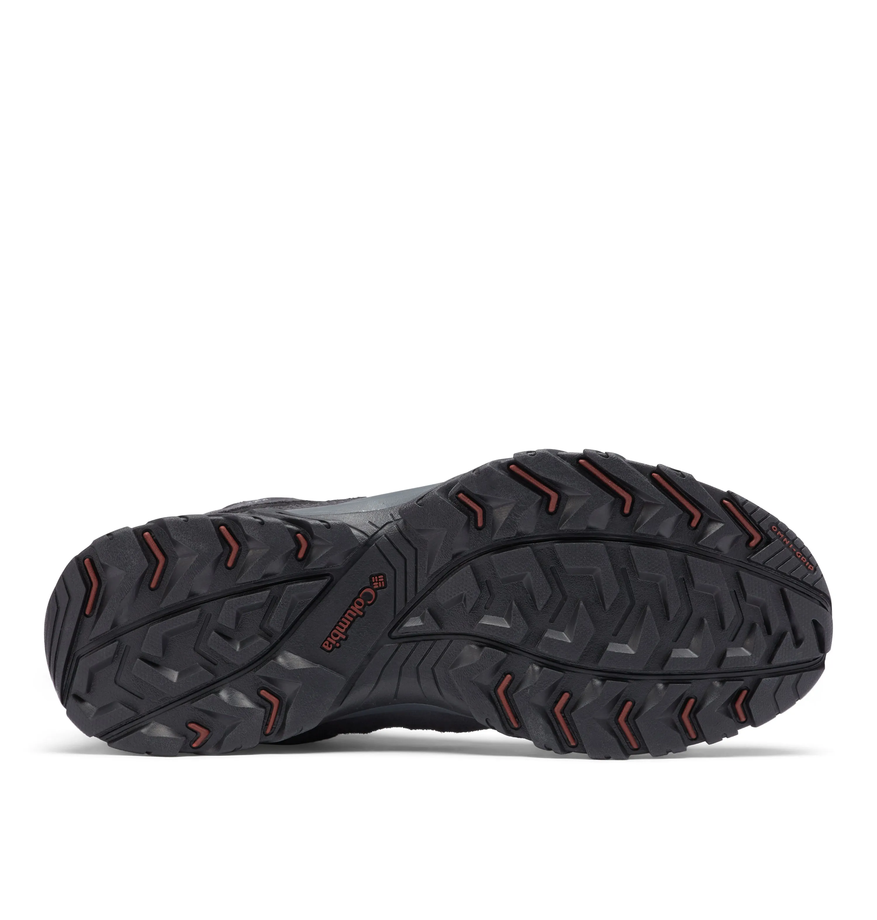 Columbia Men's Crestwood Waterproof Mid Trail Boots (Dark Grey/Deep Rust)