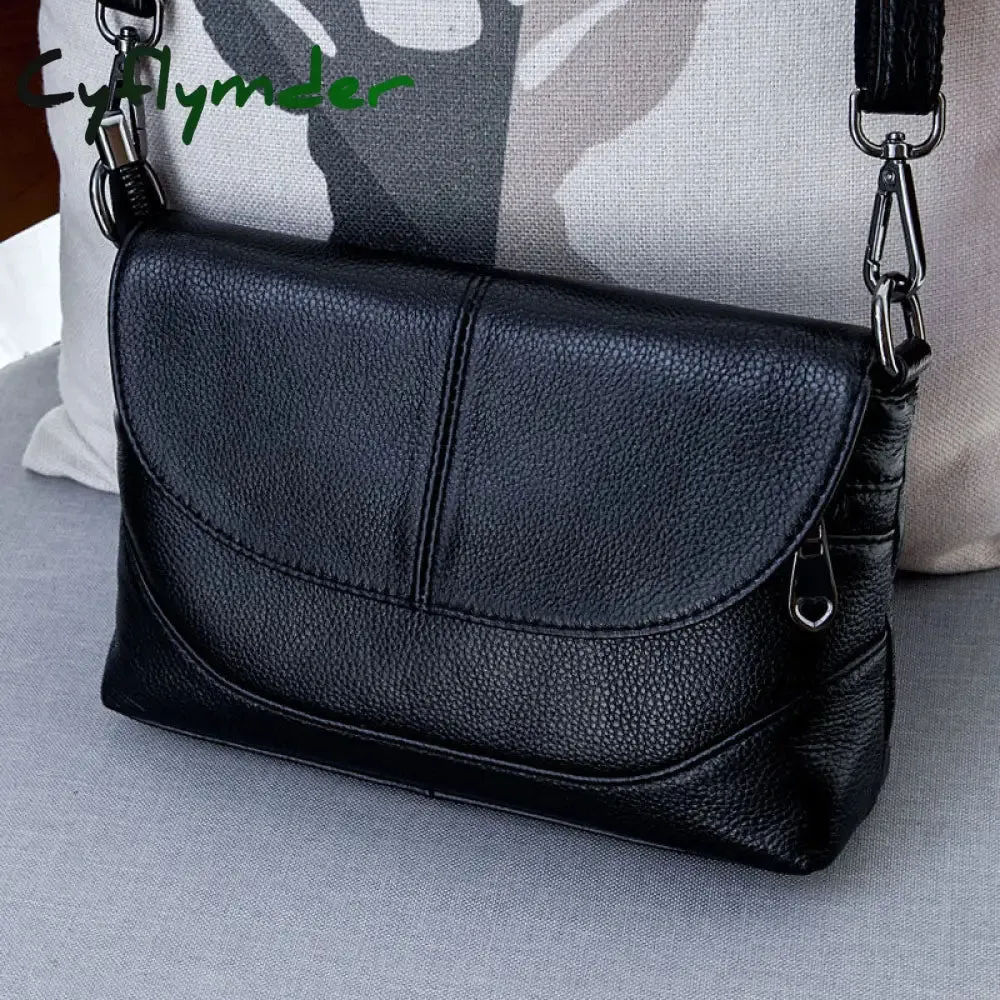 Cyflymder Genuine Leather Crossbody Bags for Women Ladies Shoulder Bags New Fashion Handbags female Cowhide Leather Purse Tote Bags
