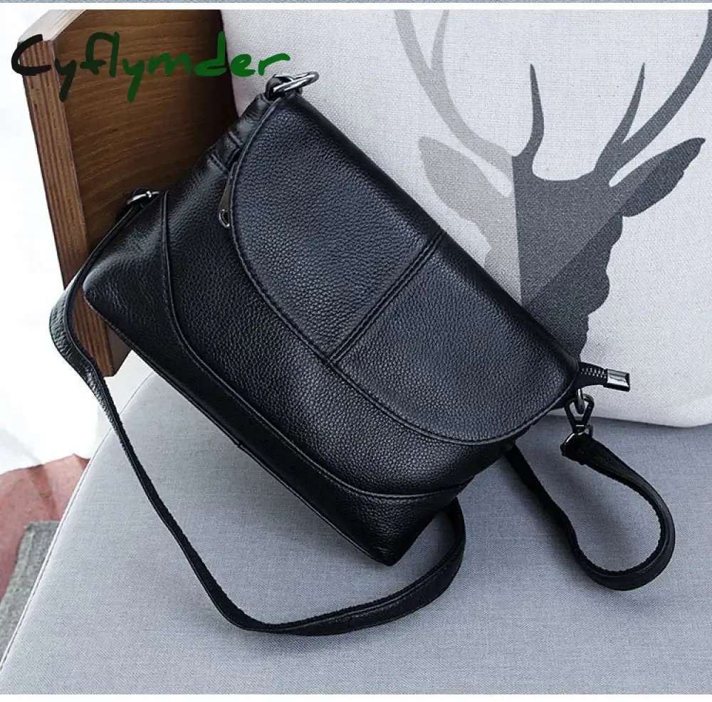 Cyflymder Genuine Leather Crossbody Bags for Women Ladies Shoulder Bags New Fashion Handbags female Cowhide Leather Purse Tote Bags