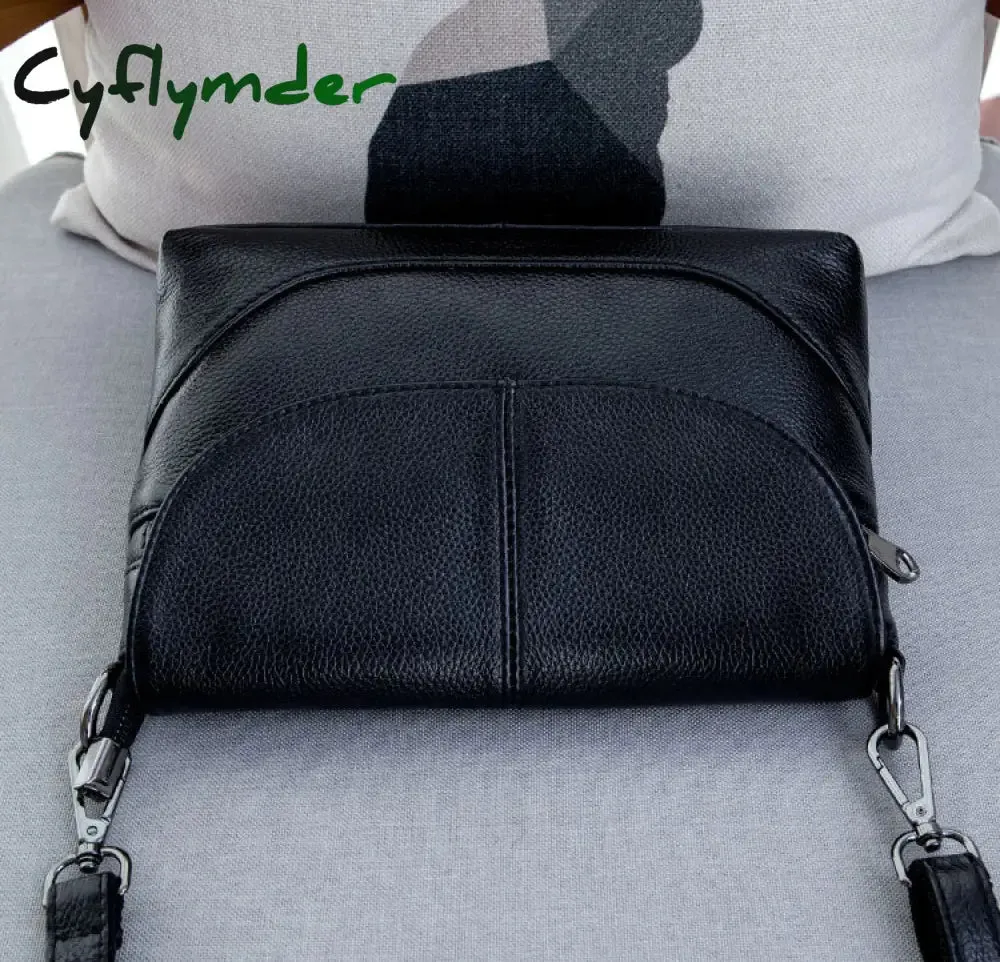 Cyflymder Genuine Leather Crossbody Bags for Women Ladies Shoulder Bags New Fashion Handbags female Cowhide Leather Purse Tote Bags