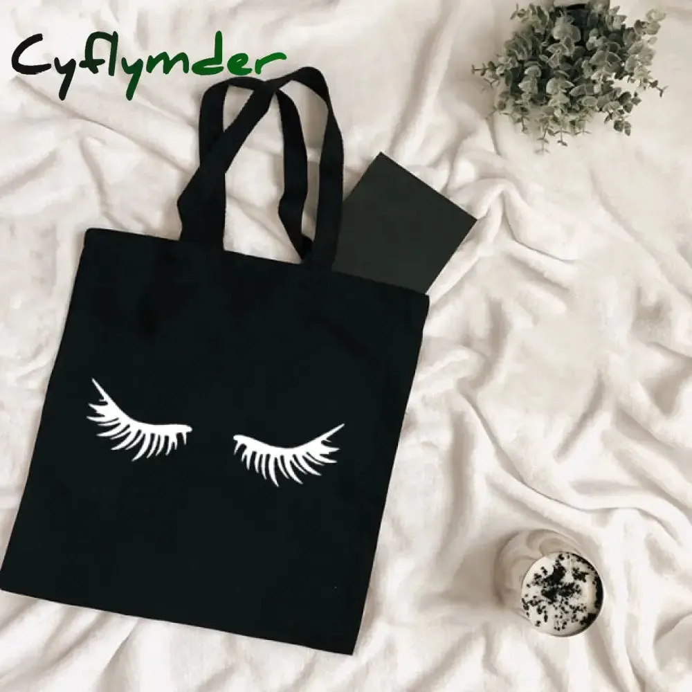 Cyflymder Harajuku Tumblr Graphic Ladies Shopping Bag Handbags Cloth Canvas Tote Bags Women Eco Reusable Shoulder Shopper Bags