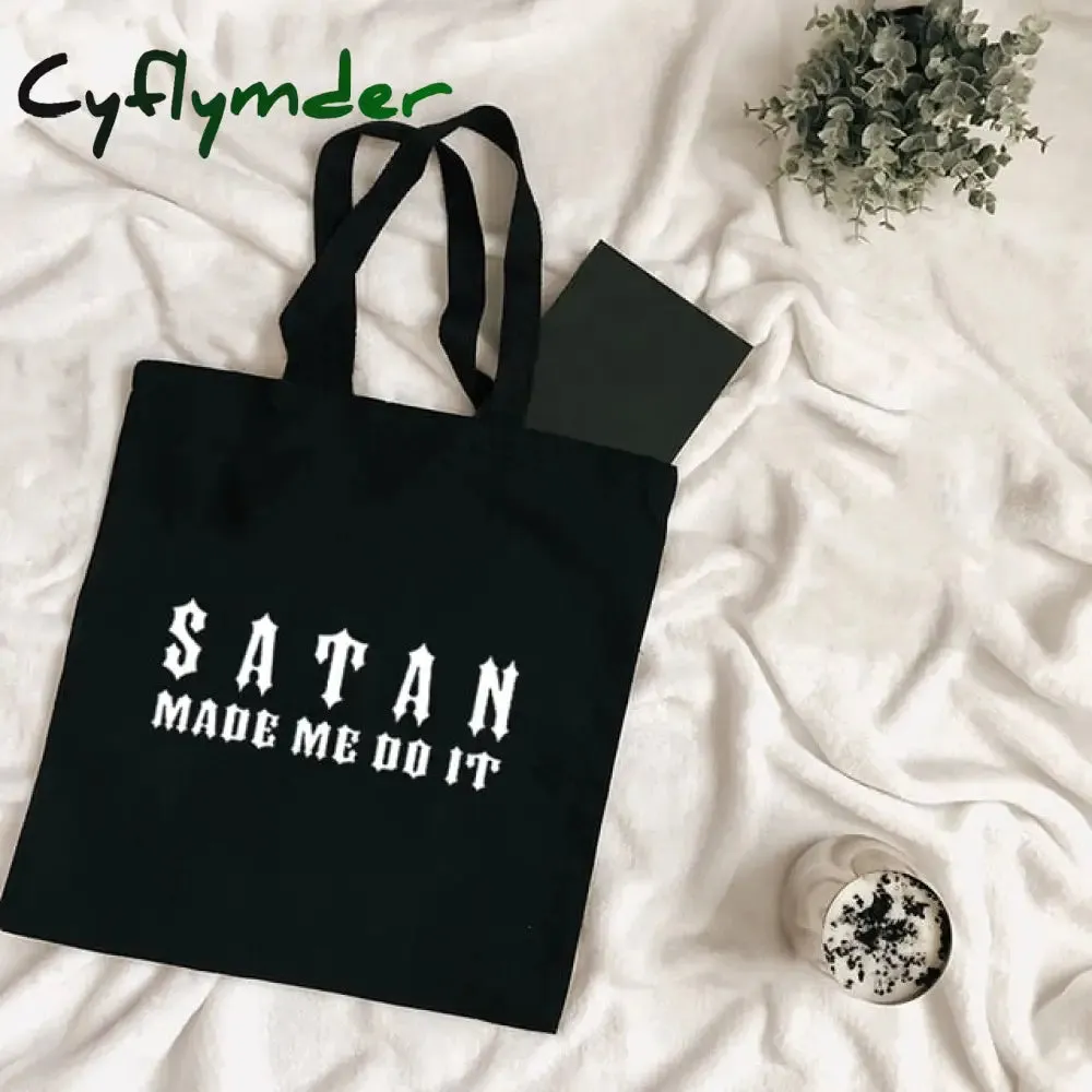 Cyflymder Harajuku Tumblr Graphic Ladies Shopping Bag Handbags Cloth Canvas Tote Bags Women Eco Reusable Shoulder Shopper Bags
