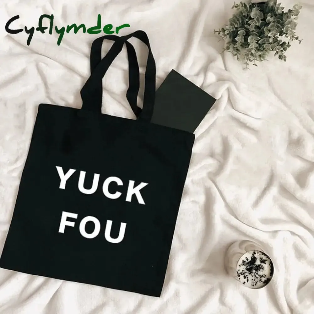 Cyflymder Harajuku Tumblr Graphic Ladies Shopping Bag Handbags Cloth Canvas Tote Bags Women Eco Reusable Shoulder Shopper Bags
