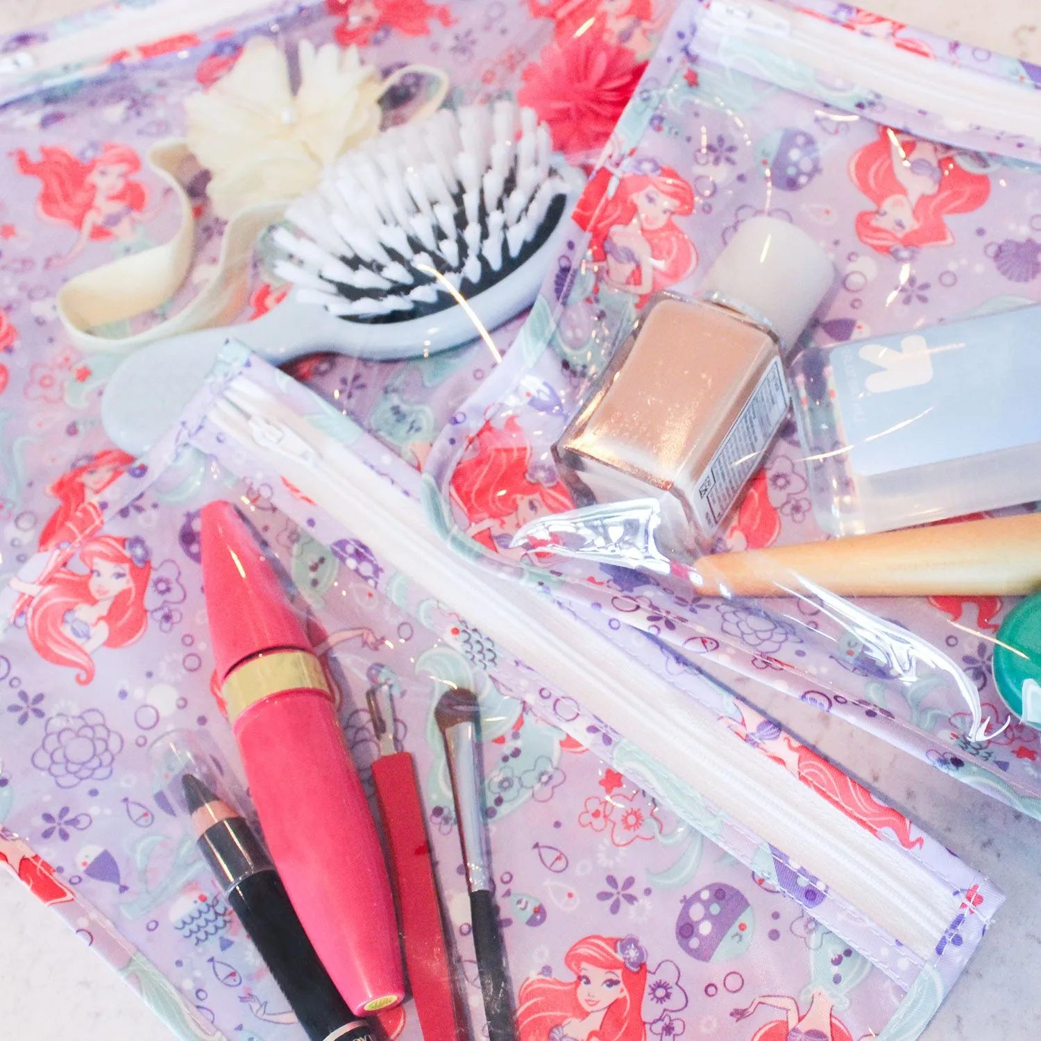 Disney Clear Travel Bag 3 Pack