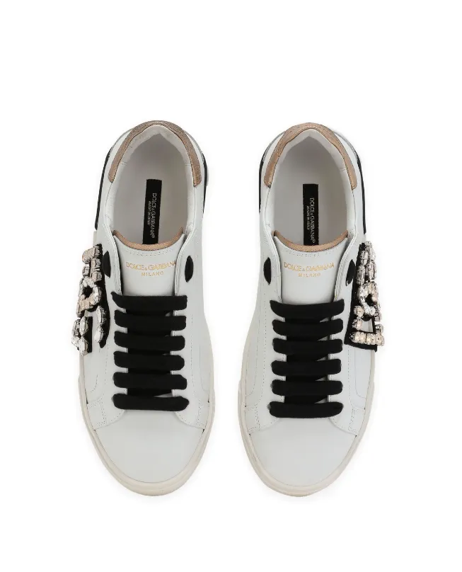 Dolce & Gabbana Portofino Vintage calfskin sneakers