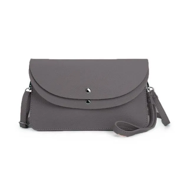 Double Flap-Over Style Handbag (6 Colours)