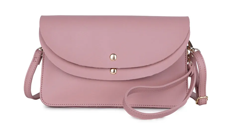 Double Flap-Over Style Handbag (6 Colours)