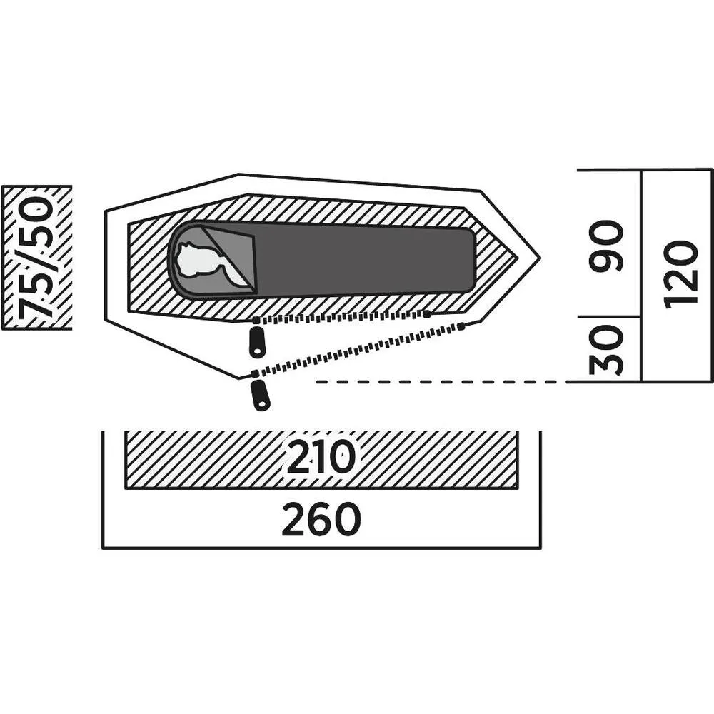 Easy Camp Geminga 100 Compact 1 man tent