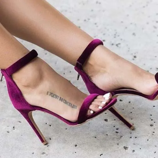 Gladiators High Heel Buckle Leather Sandals