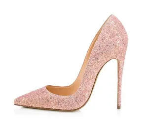 Hot Glitter Foiled Pumps
