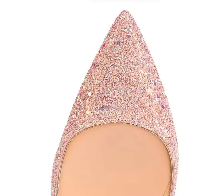 Hot Glitter Foiled Pumps