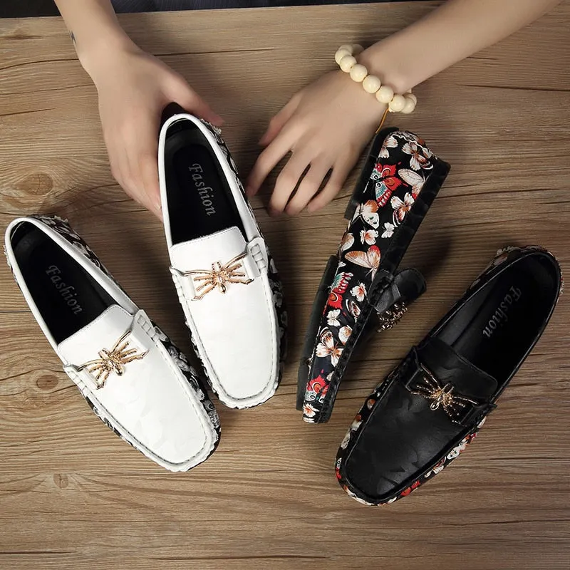 Jinquedai  Large Size 46 Men Loafers Soft Luxury Moccasins High Quality Spring Autumn Genuine Leather Shoes Men Warm Flats Driving Shoes