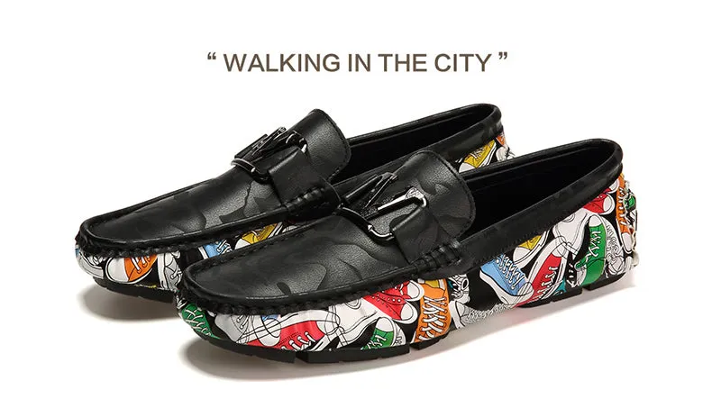 Jinquedai  Large Size 46 Men Loafers Soft Luxury Moccasins High Quality Spring Autumn Genuine Leather Shoes Men Warm Flats Driving Shoes