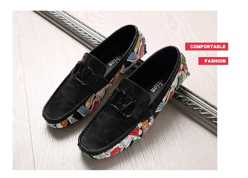 Jinquedai  Large Size 46 Men Loafers Soft Luxury Moccasins High Quality Spring Autumn Genuine Leather Shoes Men Warm Flats Driving Shoes