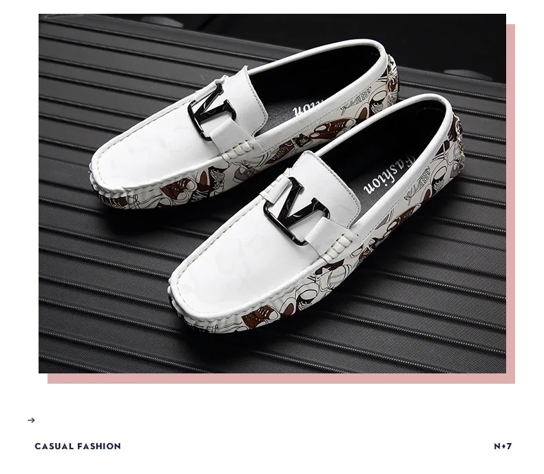 Jinquedai  Large Size 46 Men Loafers Soft Luxury Moccasins High Quality Spring Autumn Genuine Leather Shoes Men Warm Flats Driving Shoes