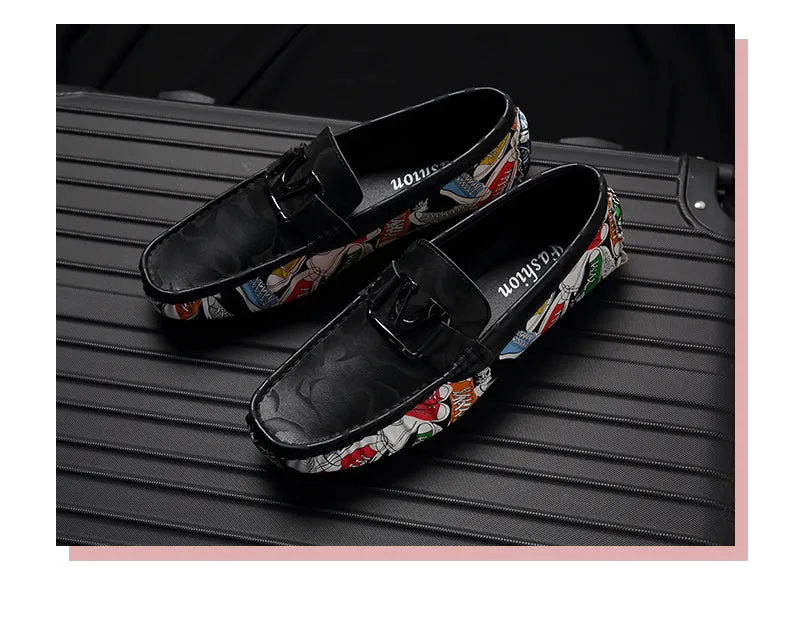 Jinquedai  Large Size 46 Men Loafers Soft Luxury Moccasins High Quality Spring Autumn Genuine Leather Shoes Men Warm Flats Driving Shoes