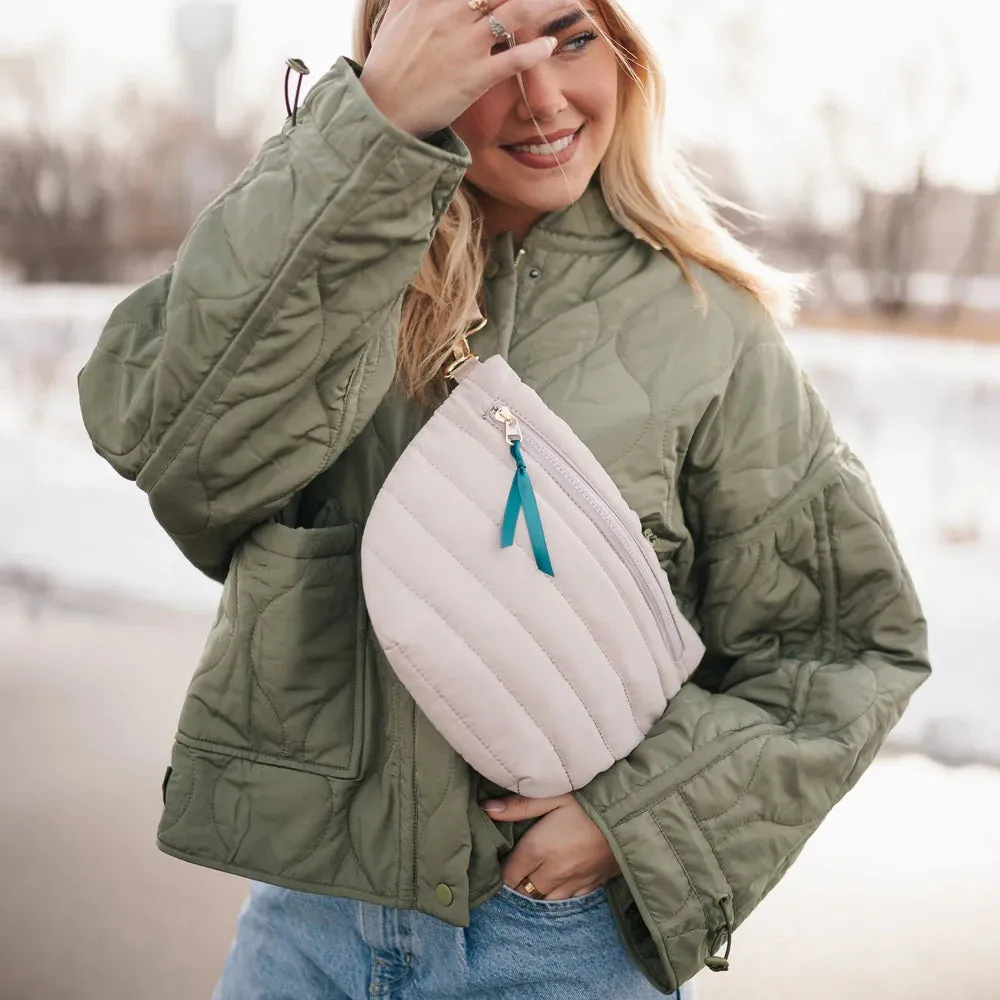 Jolie Puffer Belt Bag - Sand
