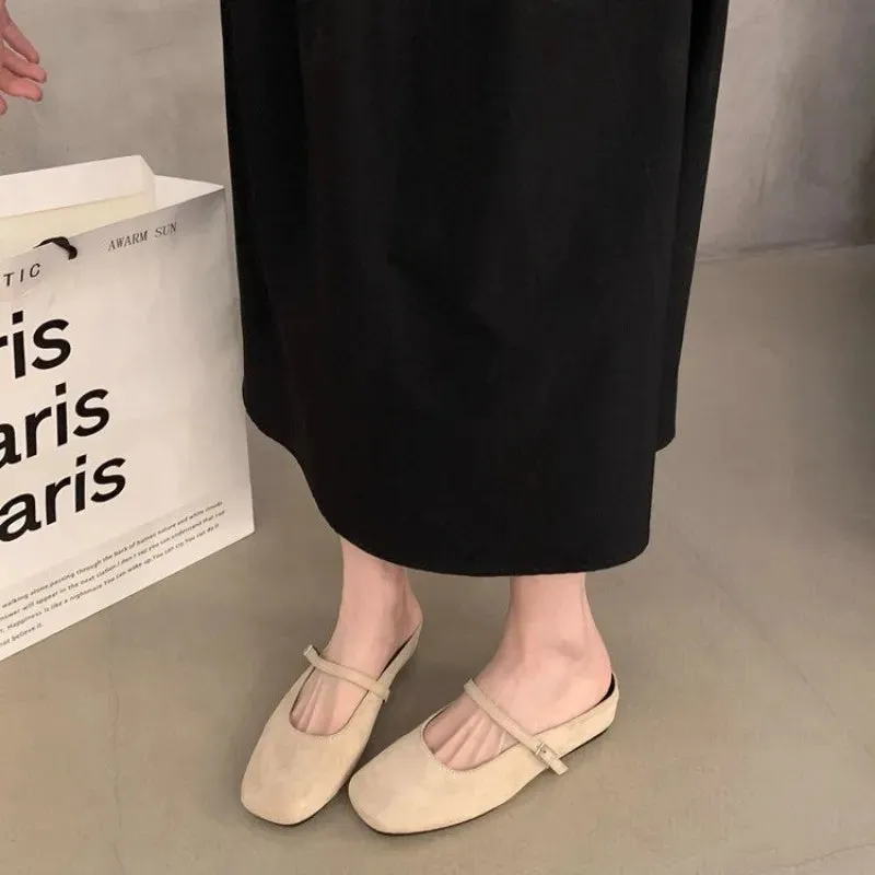 Joskaa Brand New Women Flats Round Toe Shallow Slip On Ladies Casual Ballet Shoes Soft Leather Eelgant Dress Shoes Mujer Size