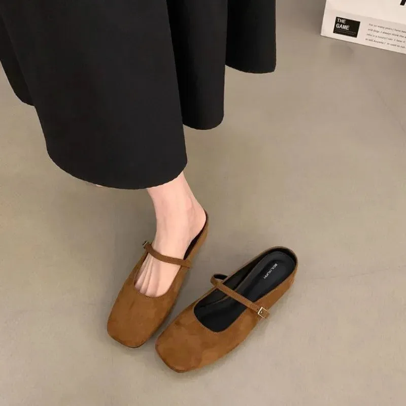 Joskaa Brand New Women Flats Round Toe Shallow Slip On Ladies Casual Ballet Shoes Soft Leather Eelgant Dress Shoes Mujer Size
