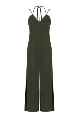 Khaki Strappy Dress