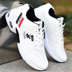 Large Size 38-47 Men&#39;s Running Shoes Fashion Air Cushion Sneakers Breathable Outdoor Sports Leather Shoes Non-Slip Male Sneakers
